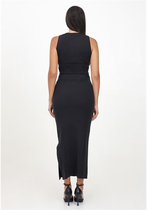 Women's black midi skirt in soft ribbed lyocell CALVIN KLEIN JEANS | J20J223606BEHBEH
